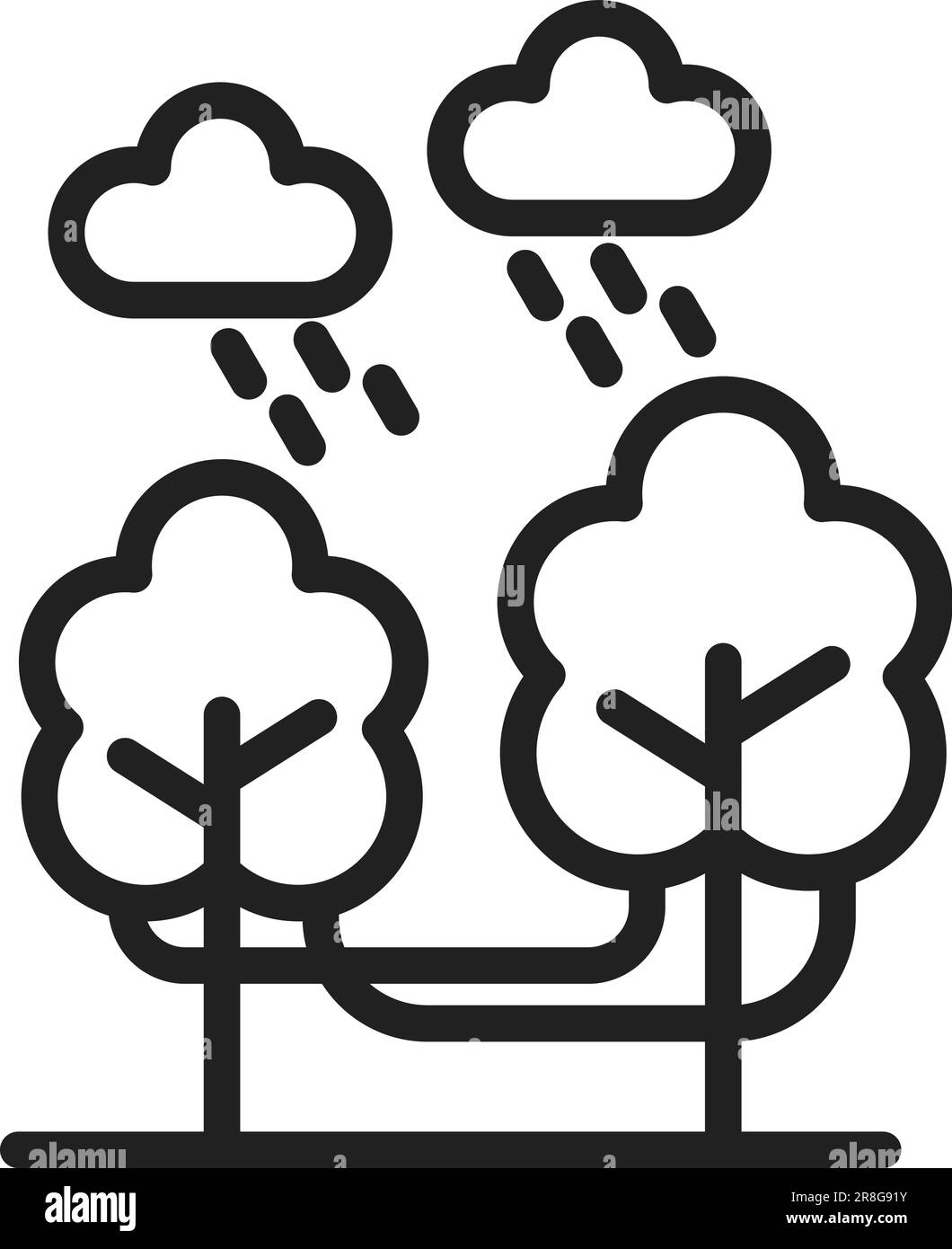 Bild Des Regenwaldsymbols. Stock Vektor