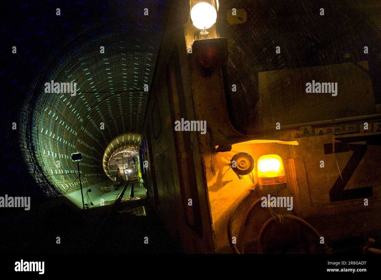 AlpTransit Gotthard, New Trans-Alpine Railway, Construction of Faido, Schweiz Stockfoto