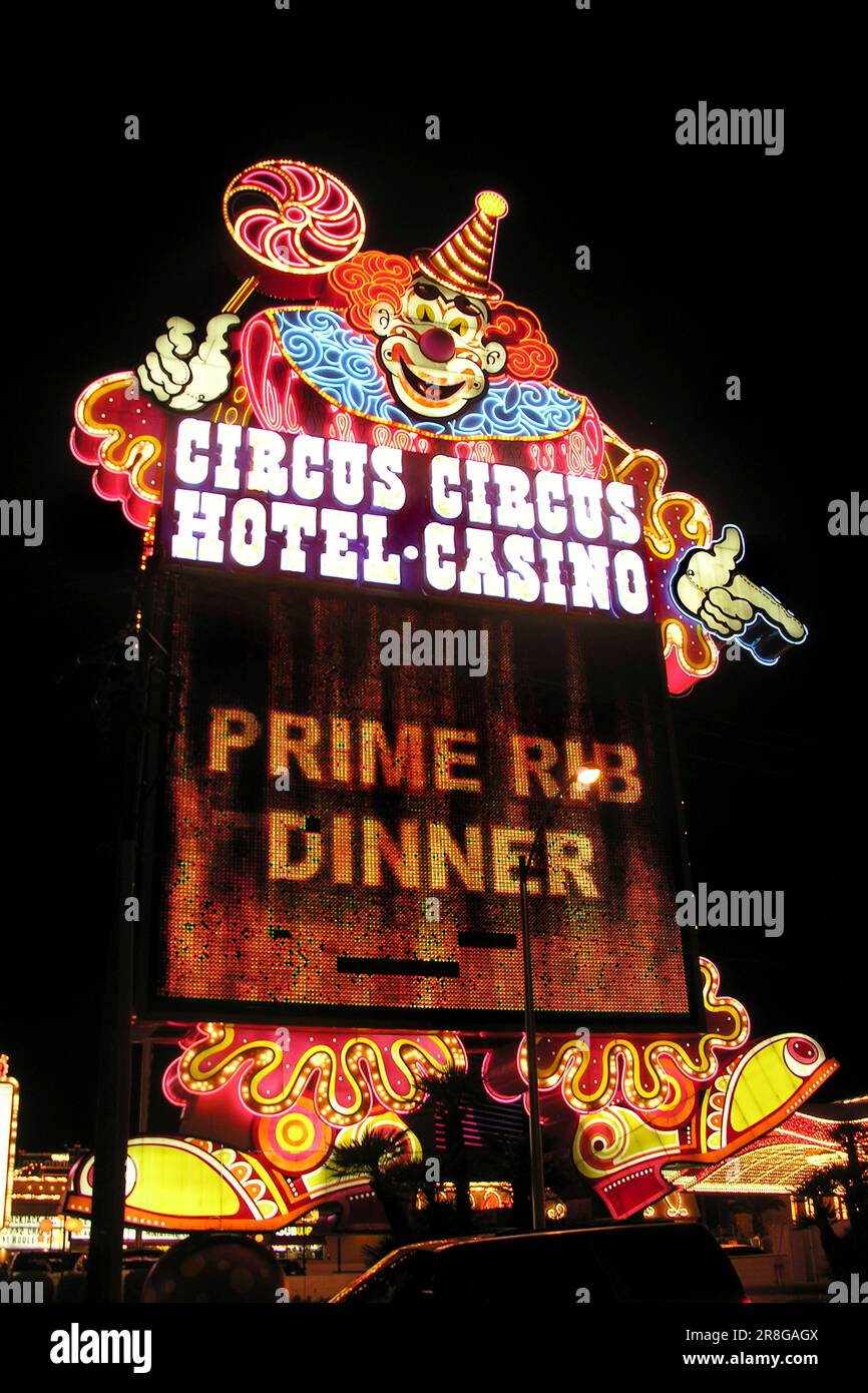 Circus Circus Hotel, Las Vegas, Nevada, Usa Stockfoto