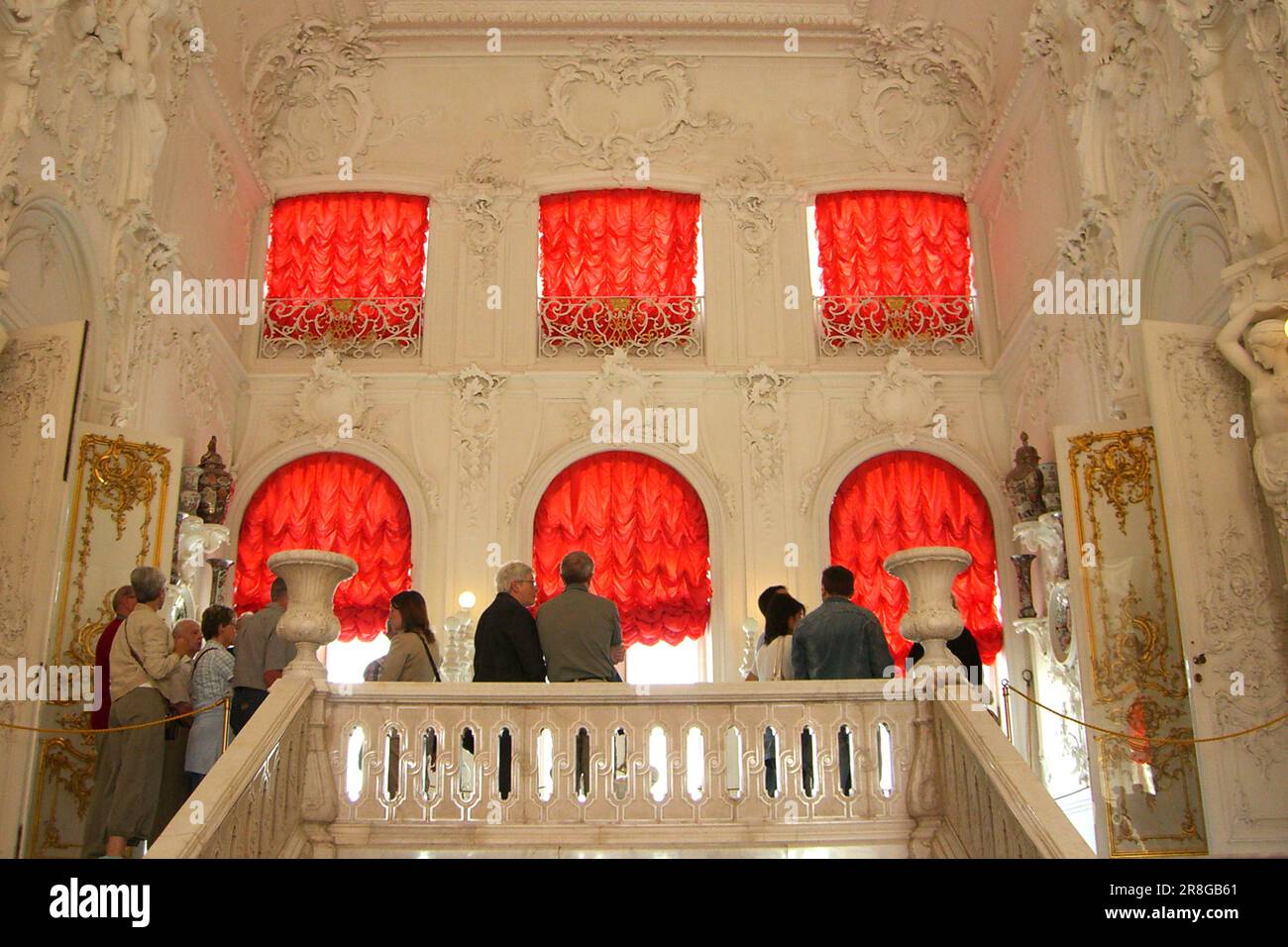 Katharinenpalast, Zarskoye Selo, Sankt Petersburg, Russland Stockfoto