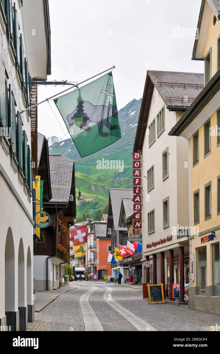 Andermatt, Kanton Uri, Schweiz Stockfoto