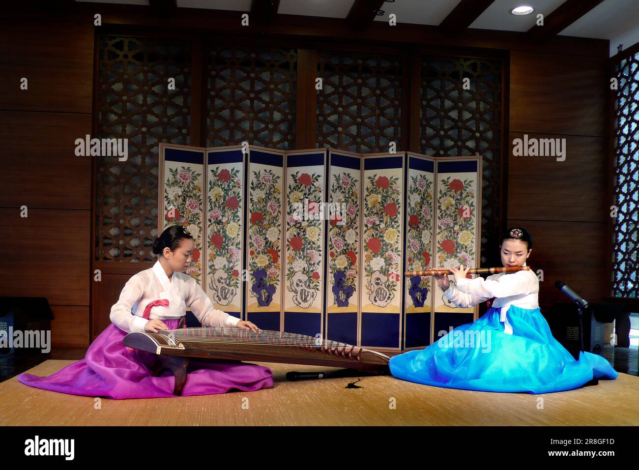 Traditionelles Konzert, Seoul, Südkorea Stockfoto