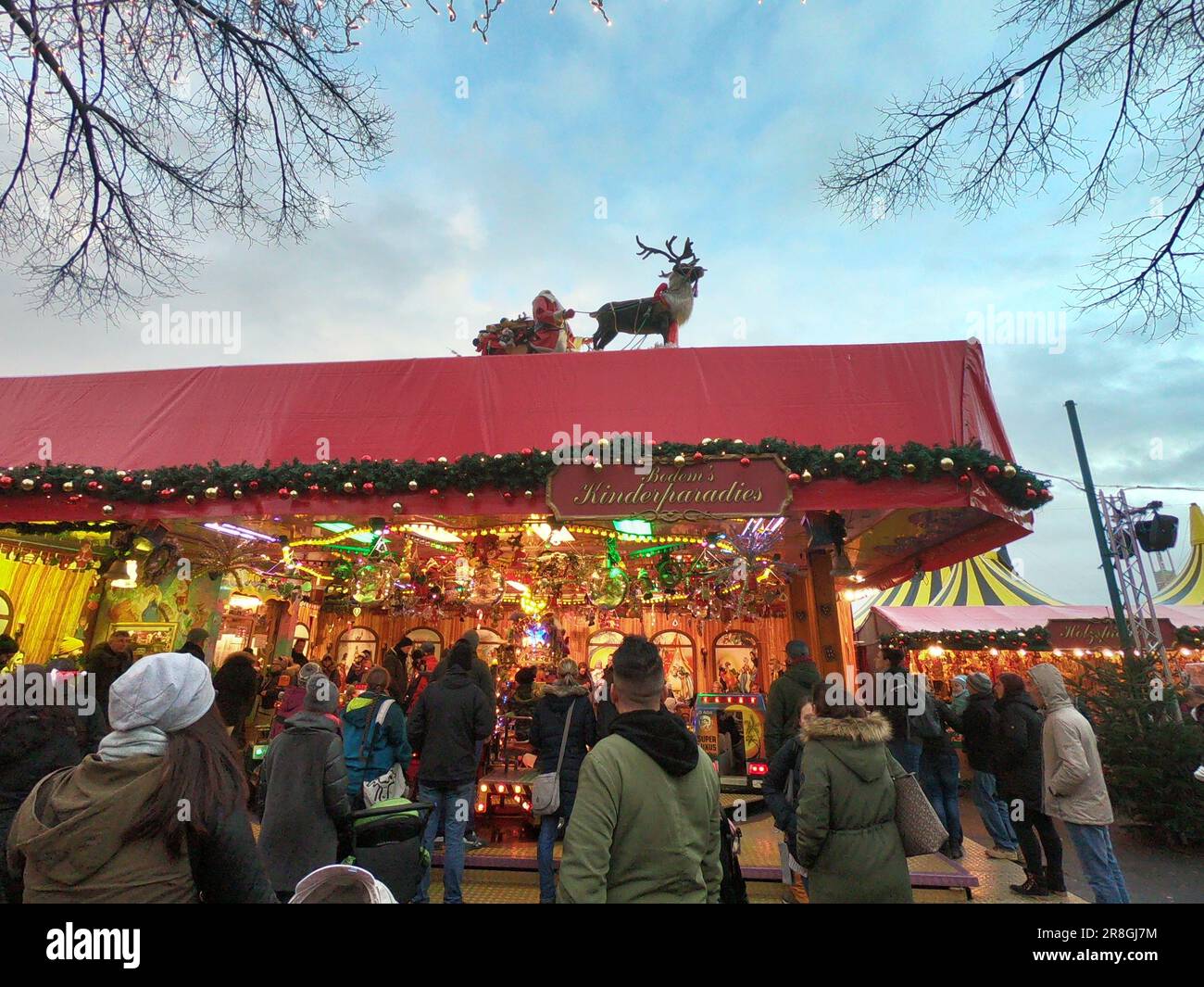 Kassel, Deutschland - 12.08.2018: weihnachtsmarkt Stockfoto