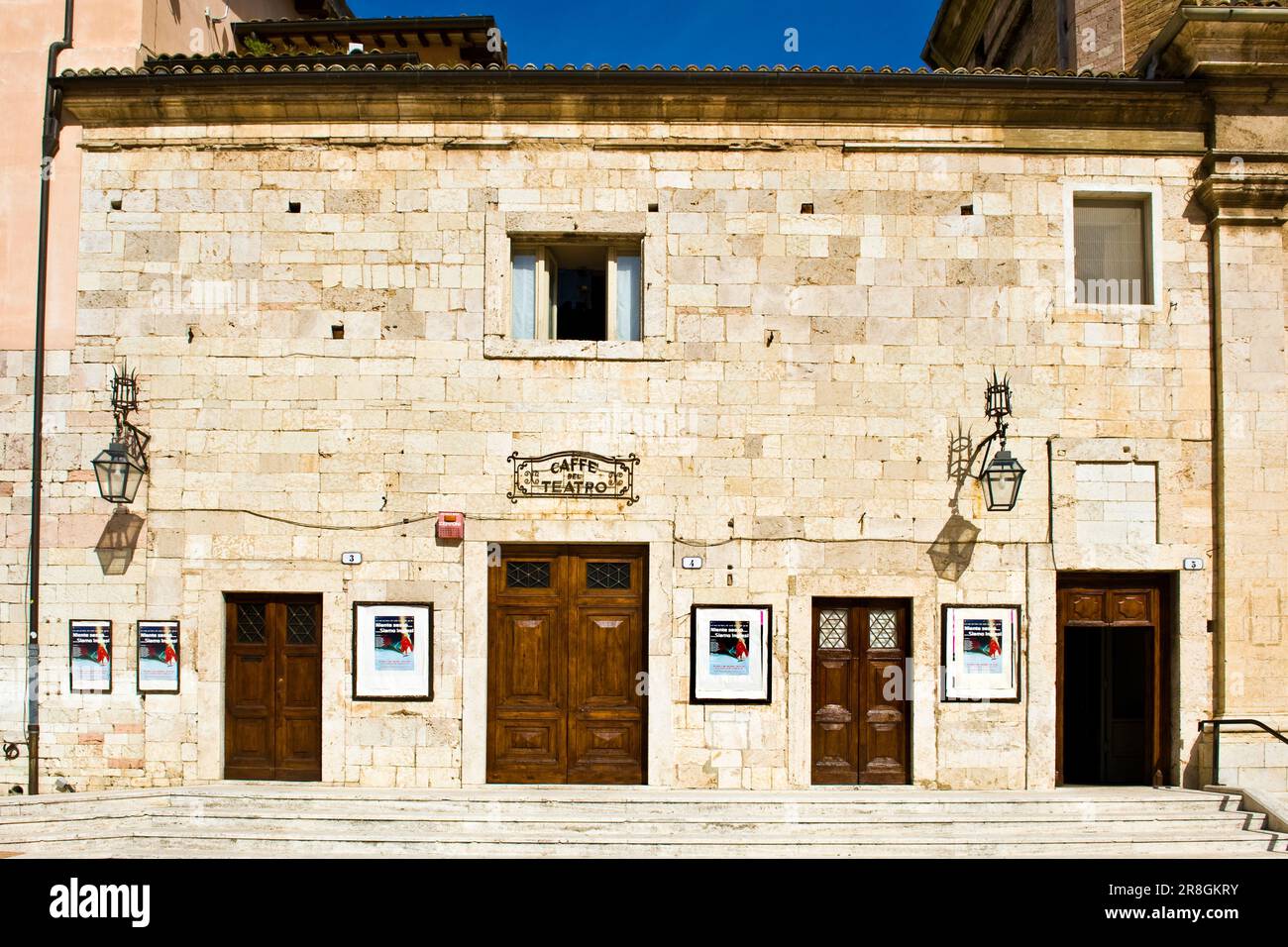 Caio Melisso Theater, Spoleto, Umbrien Stockfoto