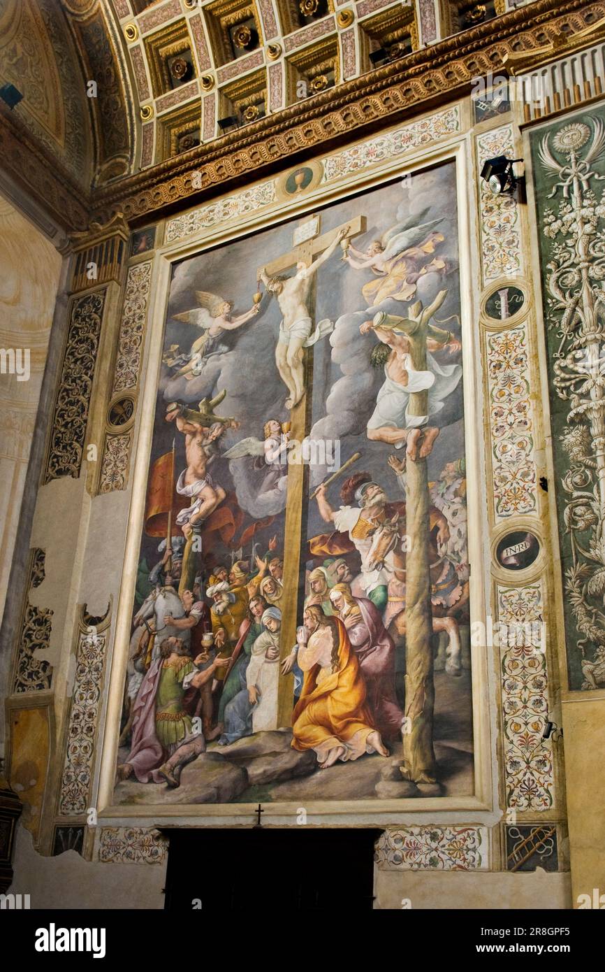 Kapelle San Longino, Apostelkirche Sant'andrea, Mantua, Italien Stockfoto