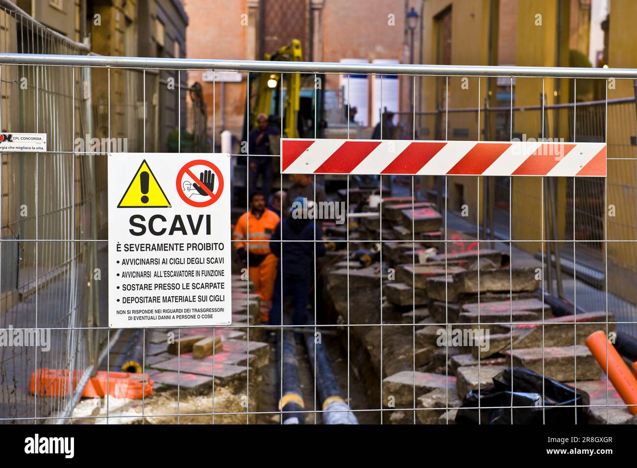 Arbeiten, Yard Stockfoto