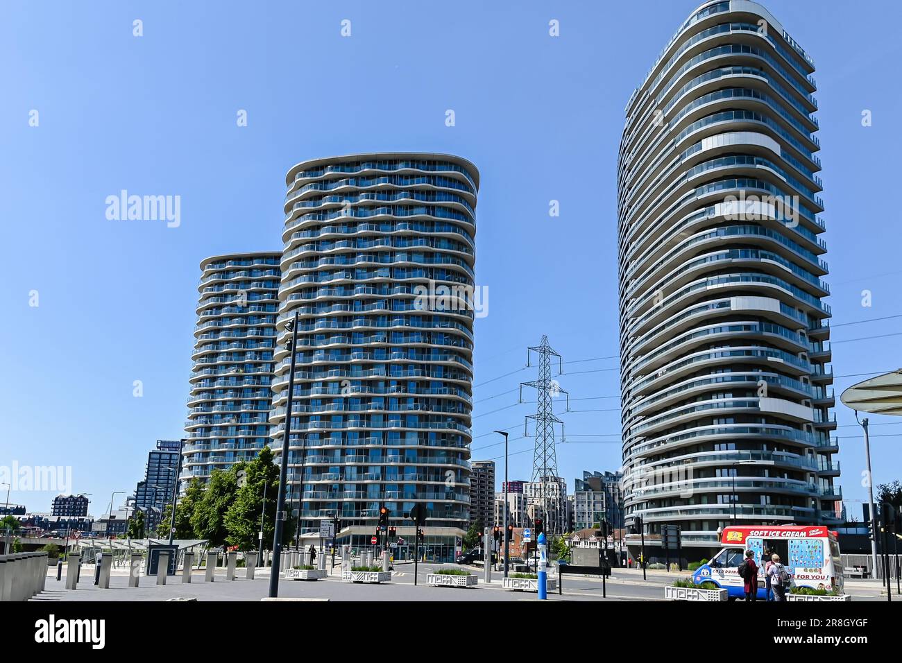City and Docklands Property Management Company London's Royal Docks Apartments, London Stockfoto