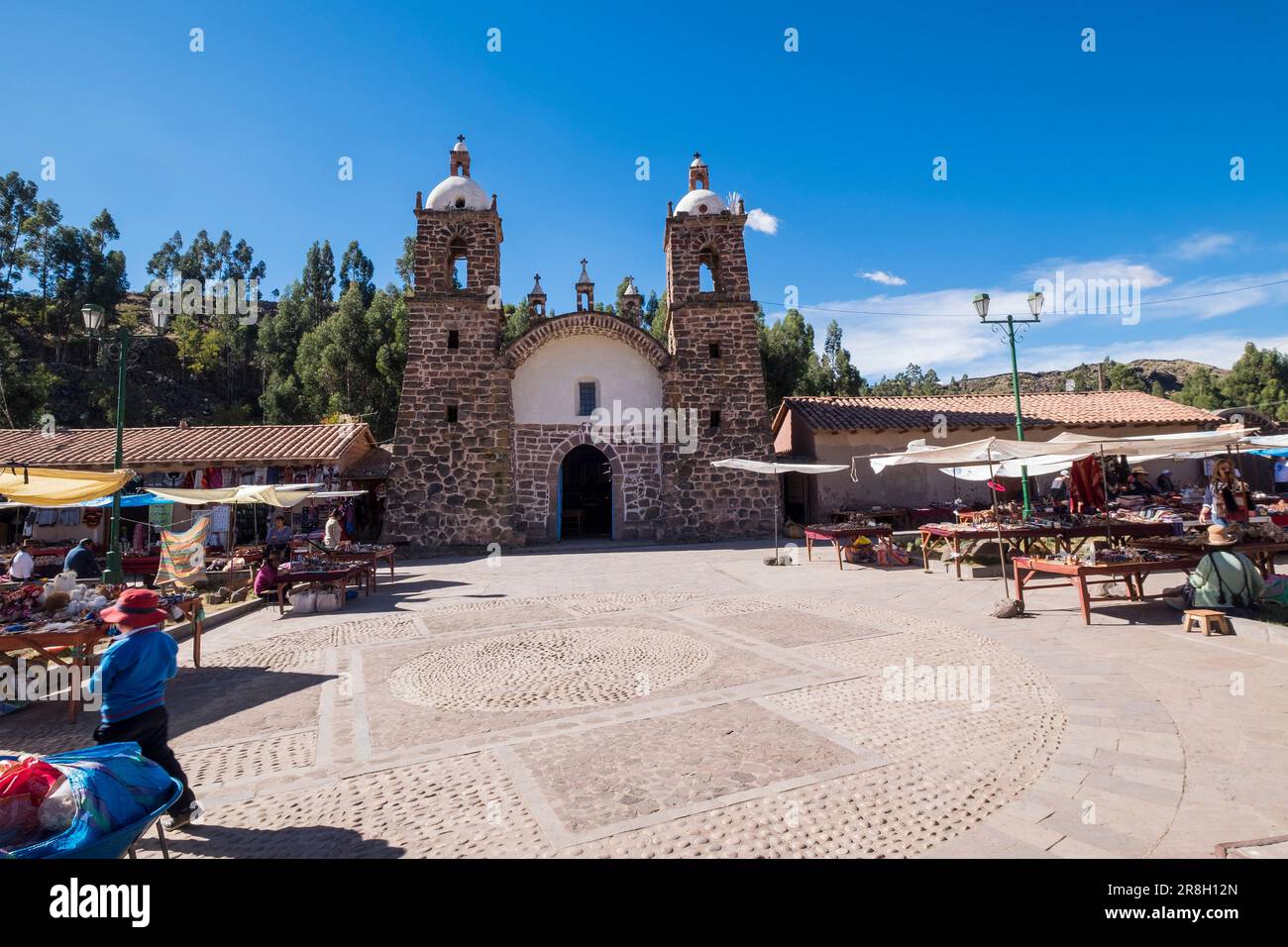 Perù. Das Dorf Raqchi Stockfoto