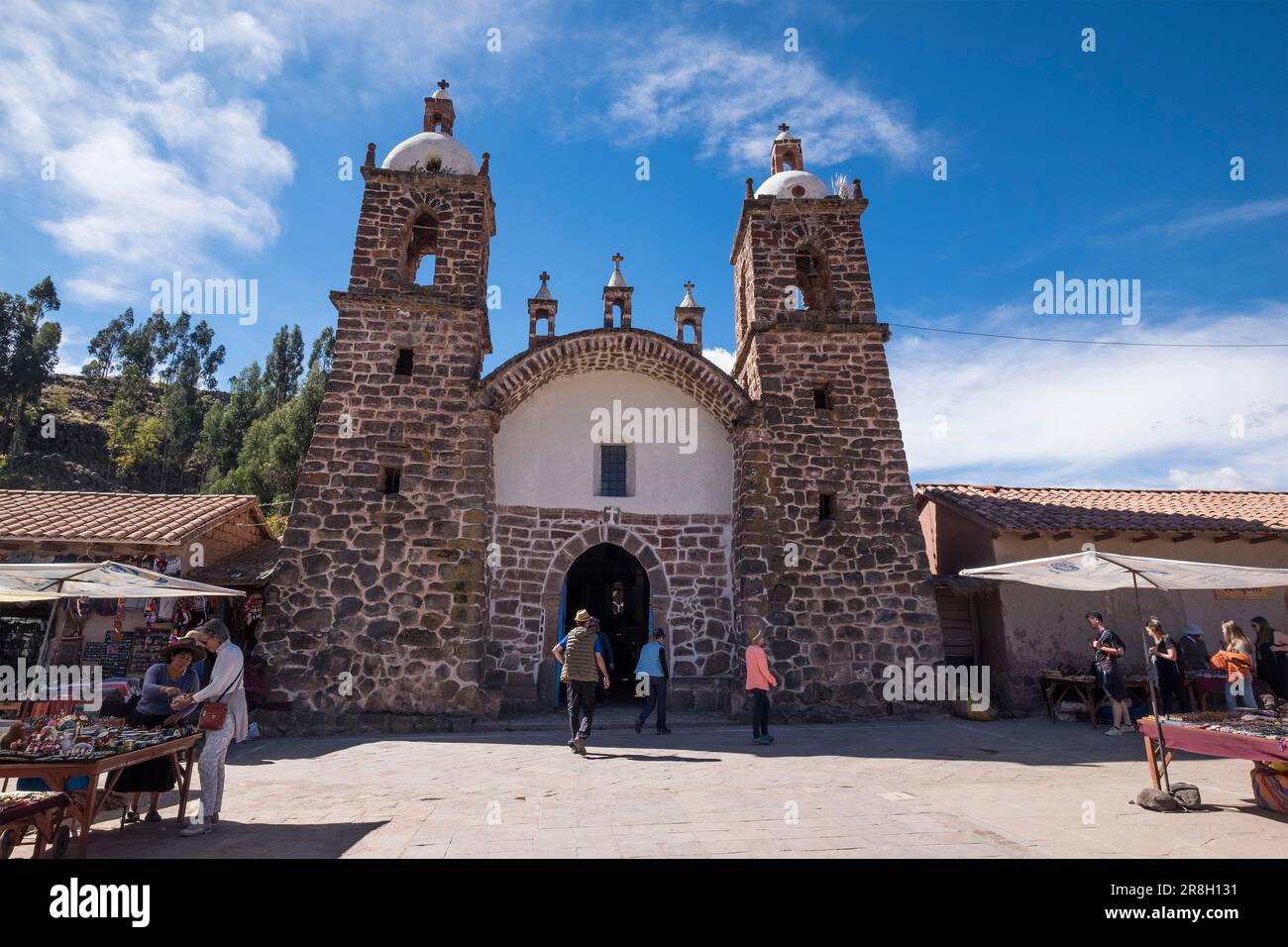 Perù. Das Dorf Raqchi Stockfoto