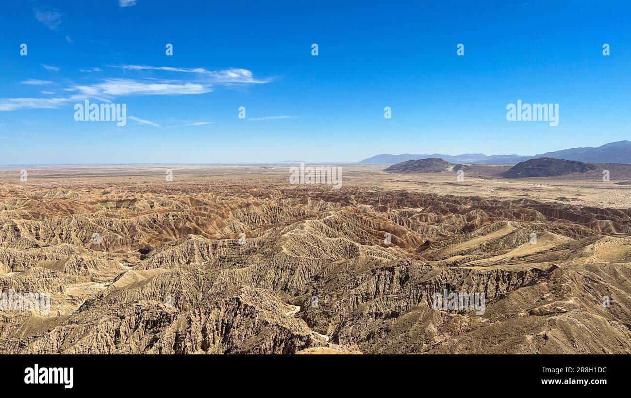 Fonts Point Overlook im Anza Borrego Desert State Park in Borrego Springs, Kalifornien Stockfoto
