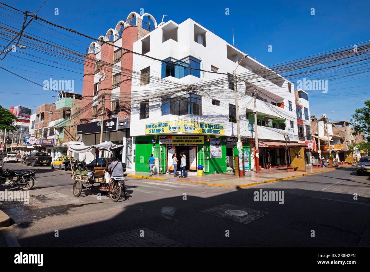 Perù. Nazca. Die Stadt Stockfoto