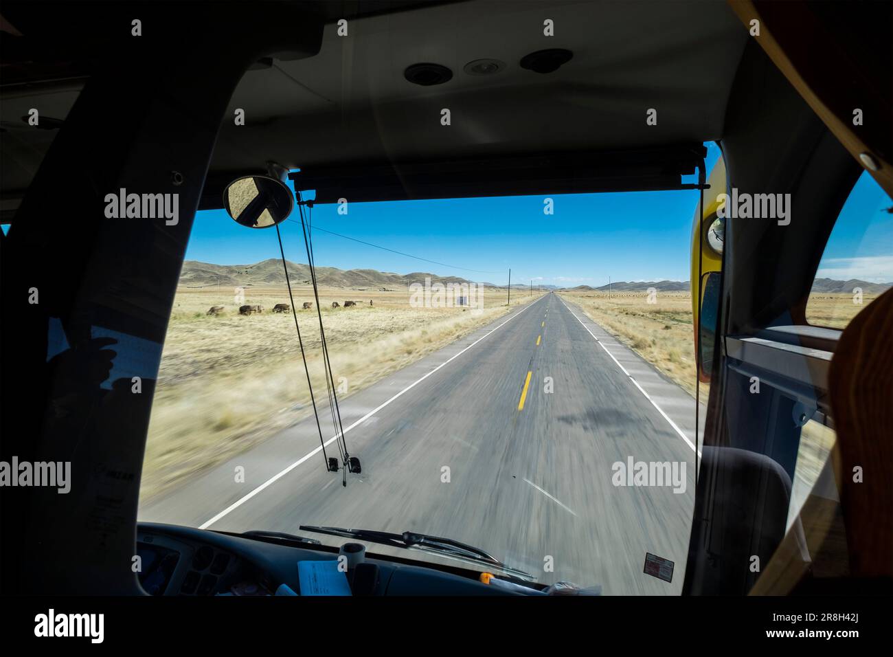 Perù. Anden. Auf der Straße Stockfoto