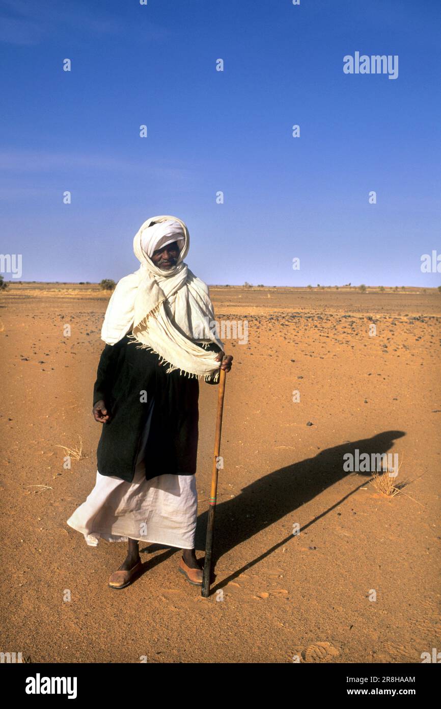 Nomad. Wüste. Nubia. Sudan. Afrika Stockfoto