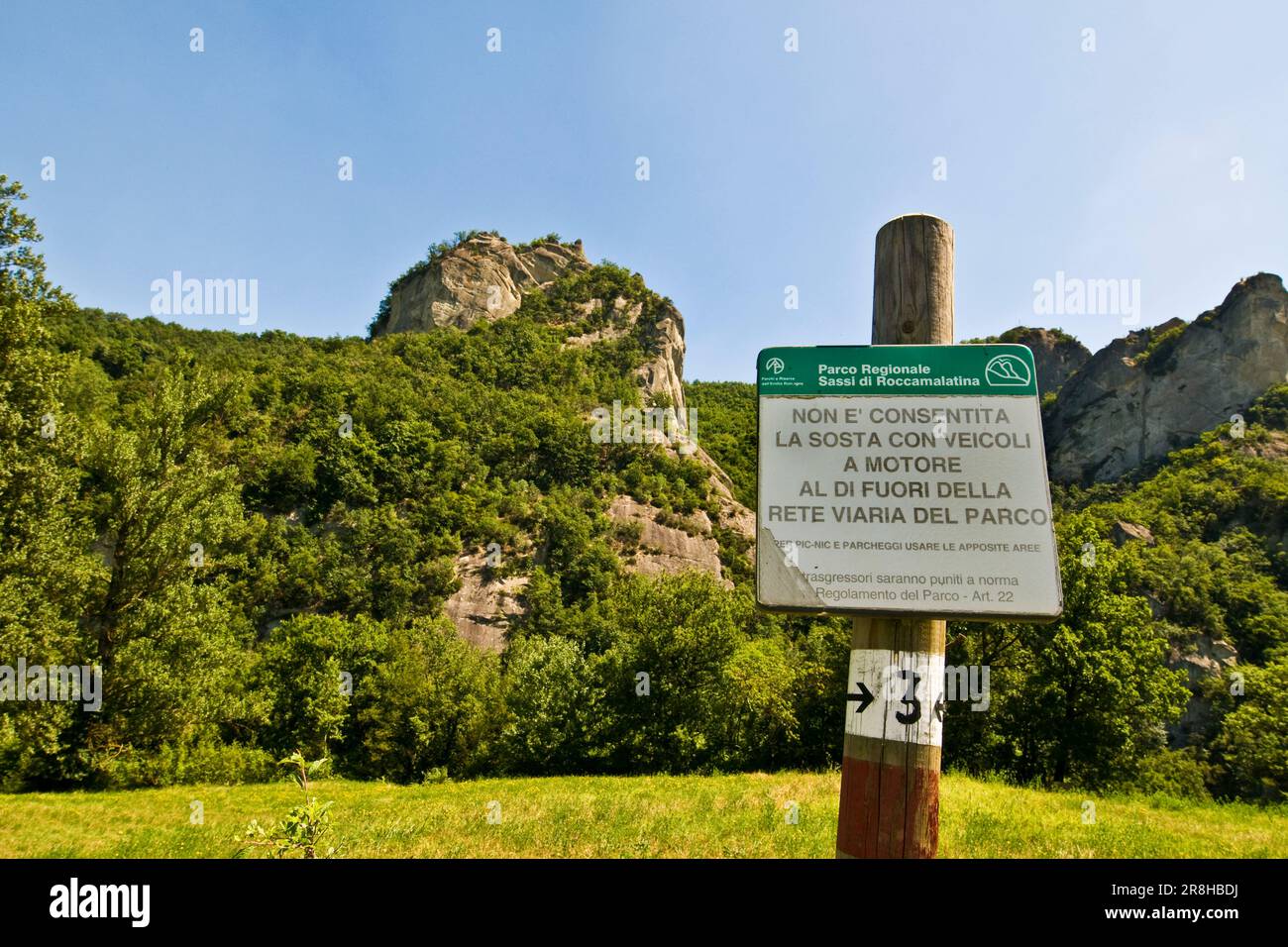Parco Regionale Dei Sassi di Roccamalatina. Emilia Romagna. Italien Stockfoto