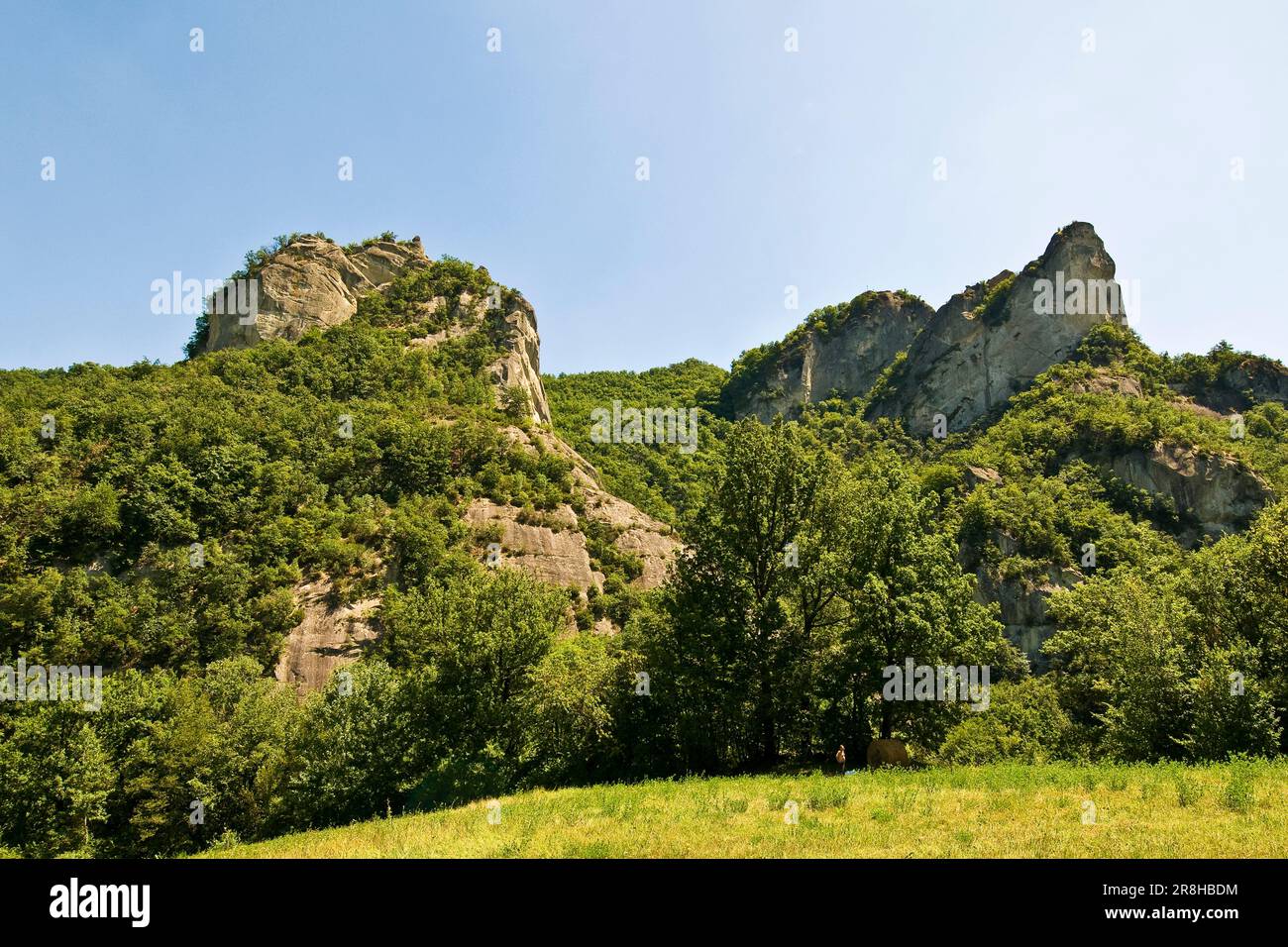 Parco Regionale Dei Sassi di Roccamalatina. Emilia Romagna. Italien Stockfoto