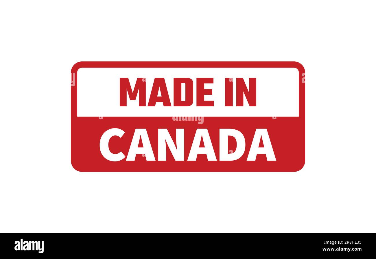 In Kanada Stempel gemacht Stock Vektor