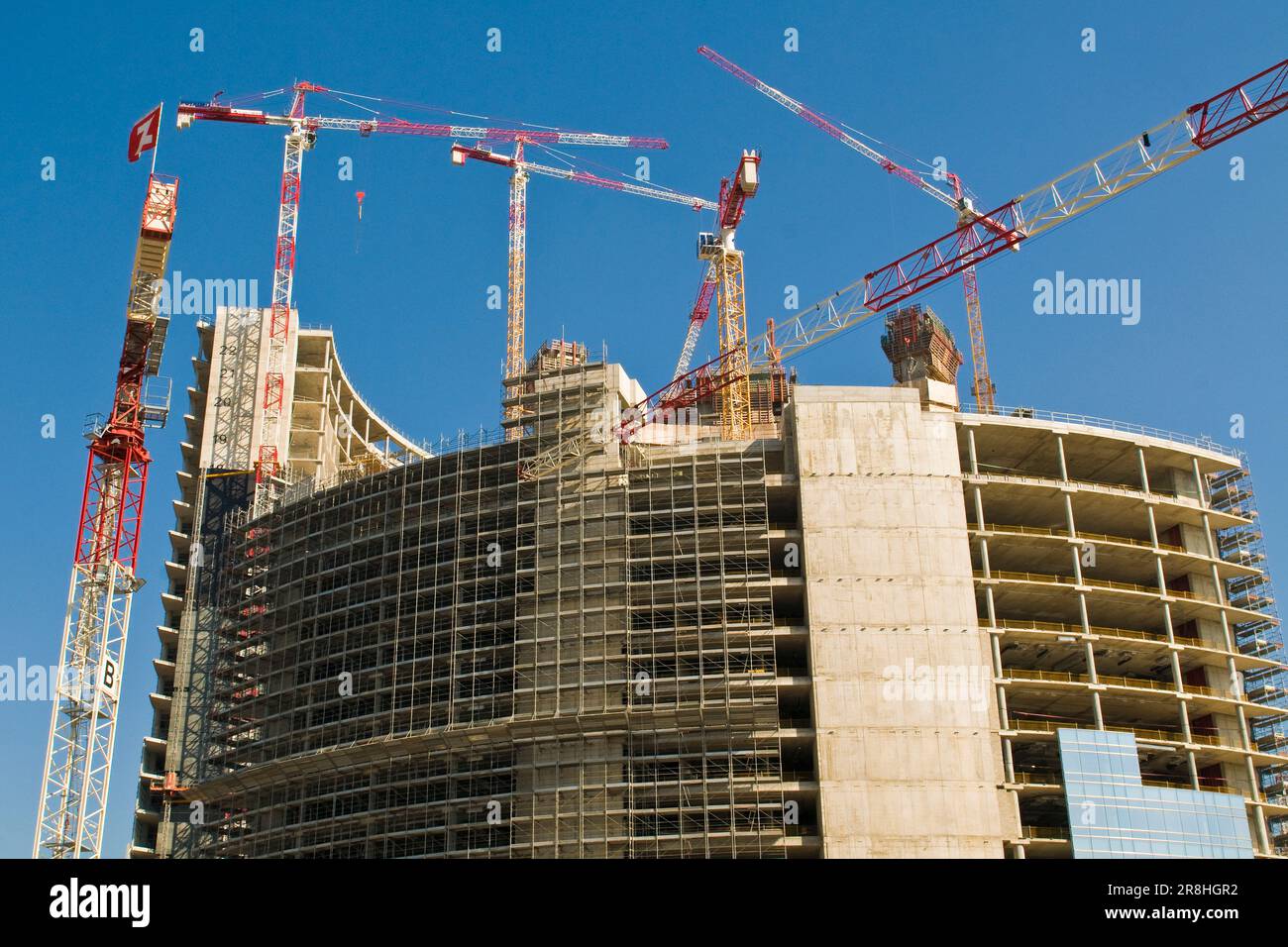 In Der Nähe Der Porta Garibaldi Sind Arbeiten Im Gange. Mailand. Italien Stockfoto