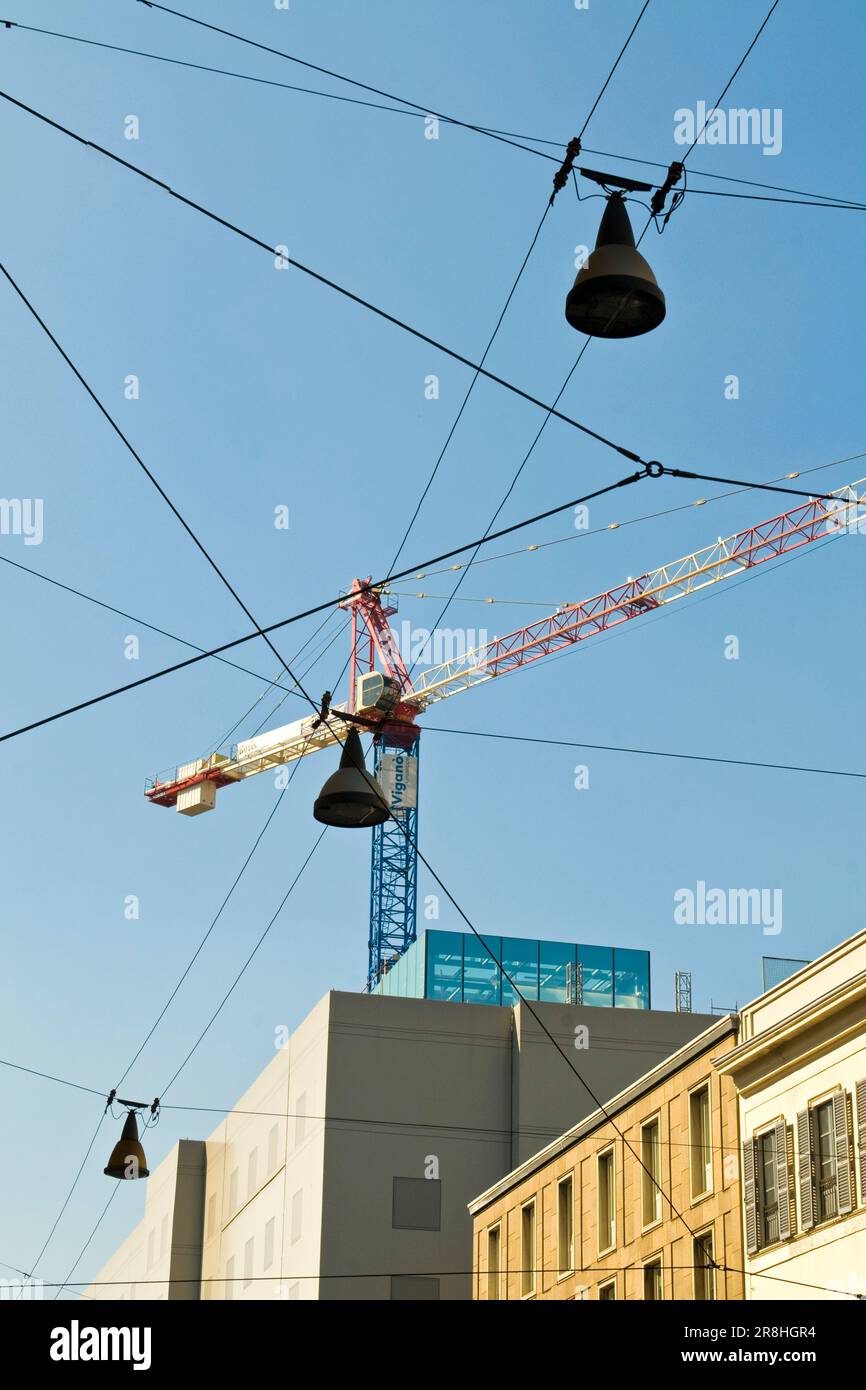 In Centre Town Werden Arbeiten Durchgeführt. Mailand. Italien Stockfoto