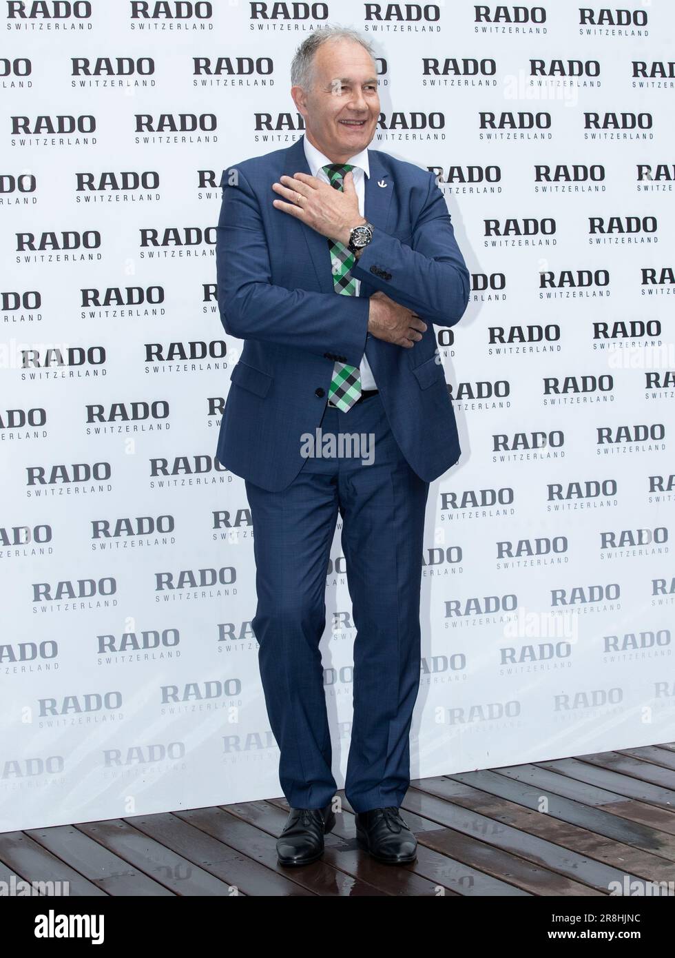 Seoul Sudkorea. 21. Juni 2023. ADRIAN Bosshard CEO VON RADO nimmt am 21. Juni 2023 an einem Fotoanruf fur die RADO Fotokonferenz der Marke Swiss Watch in Seoul Sudkorea Teil. Foto Lee Young ho Sipa