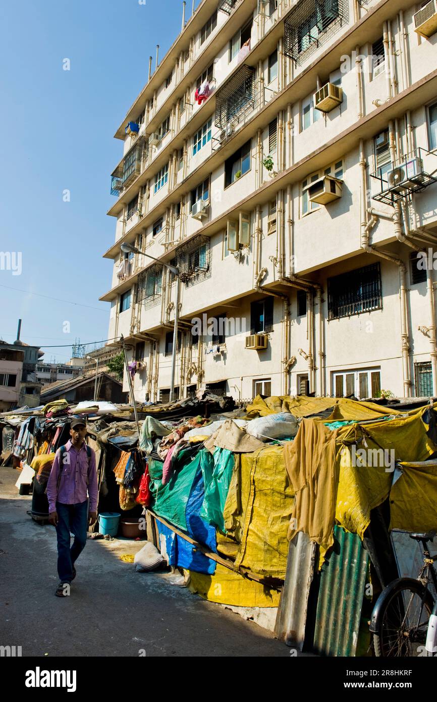 Schlechte Gegend in der Nähe von Colaba. Mumbai. Indien Stockfoto