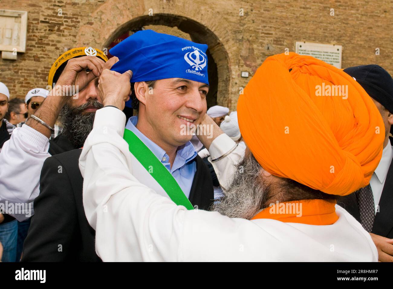 Youssef Salmi. Baisakhi-Festival. Novellara Stockfoto