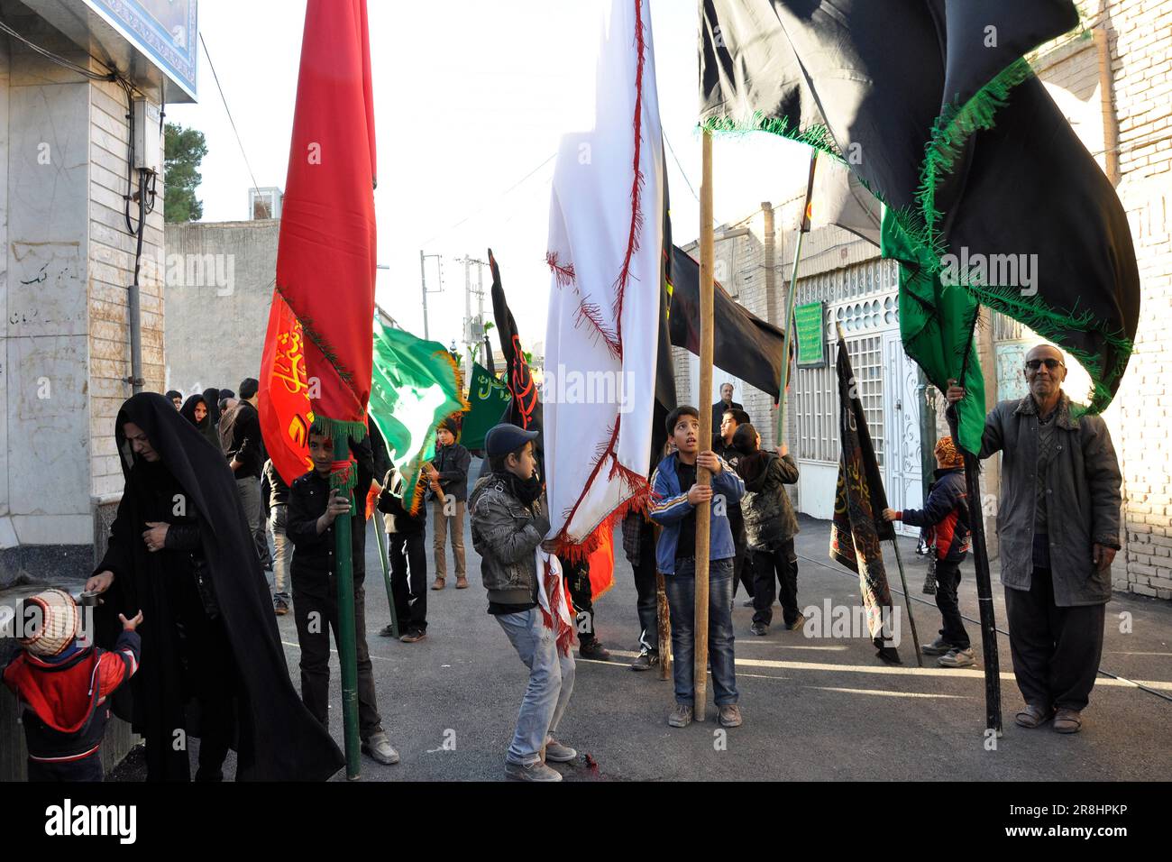 Im Iran. Nain. Muharram-Feier Stockfoto