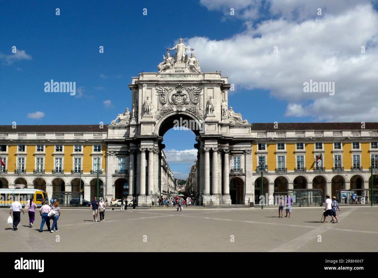 Praca Do Comercio. Lissabon. Portugal Stockfoto