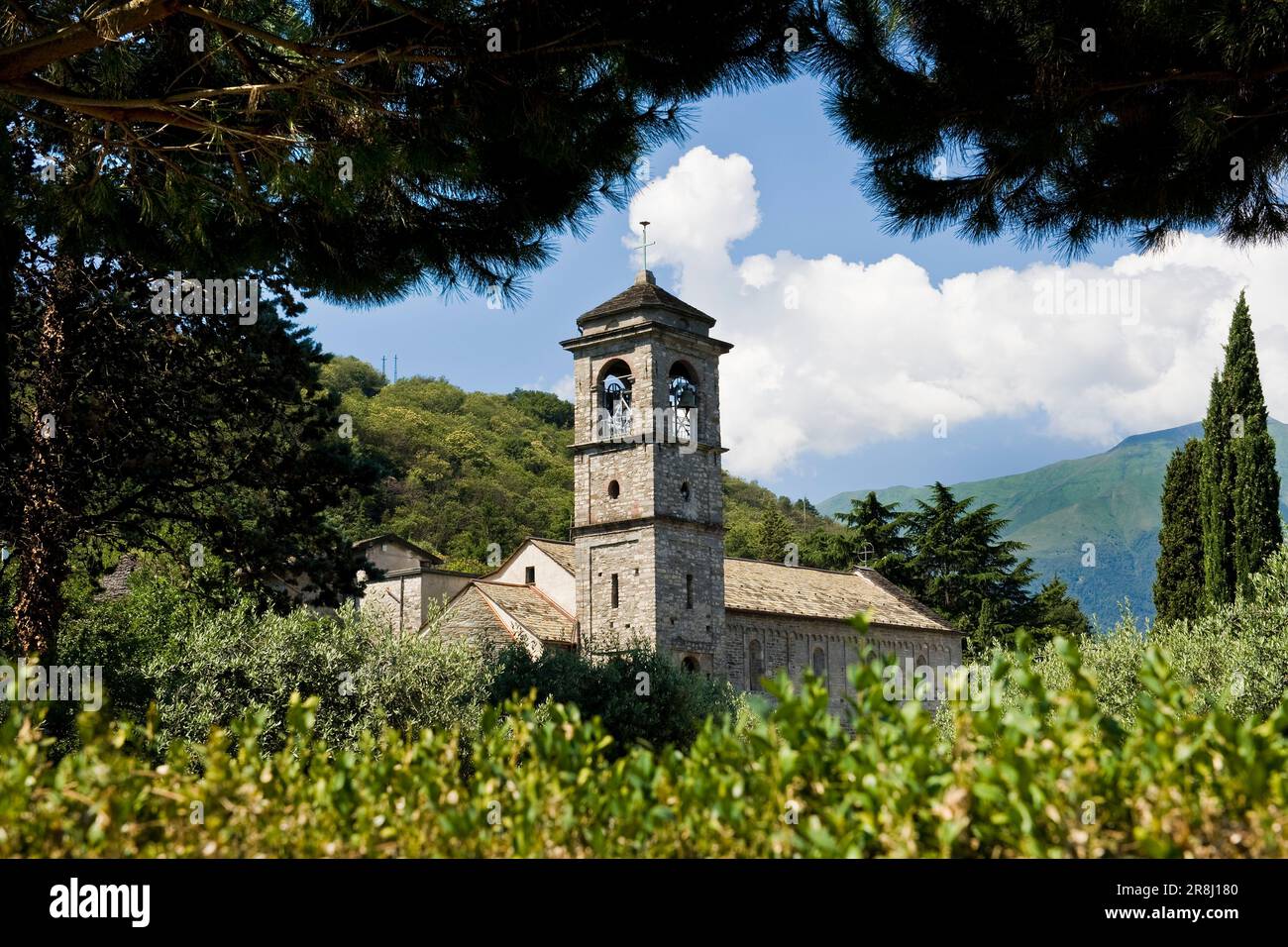 Italien. Lombardei. Colico. Santa Maria Di Piona-Komplex Stockfoto