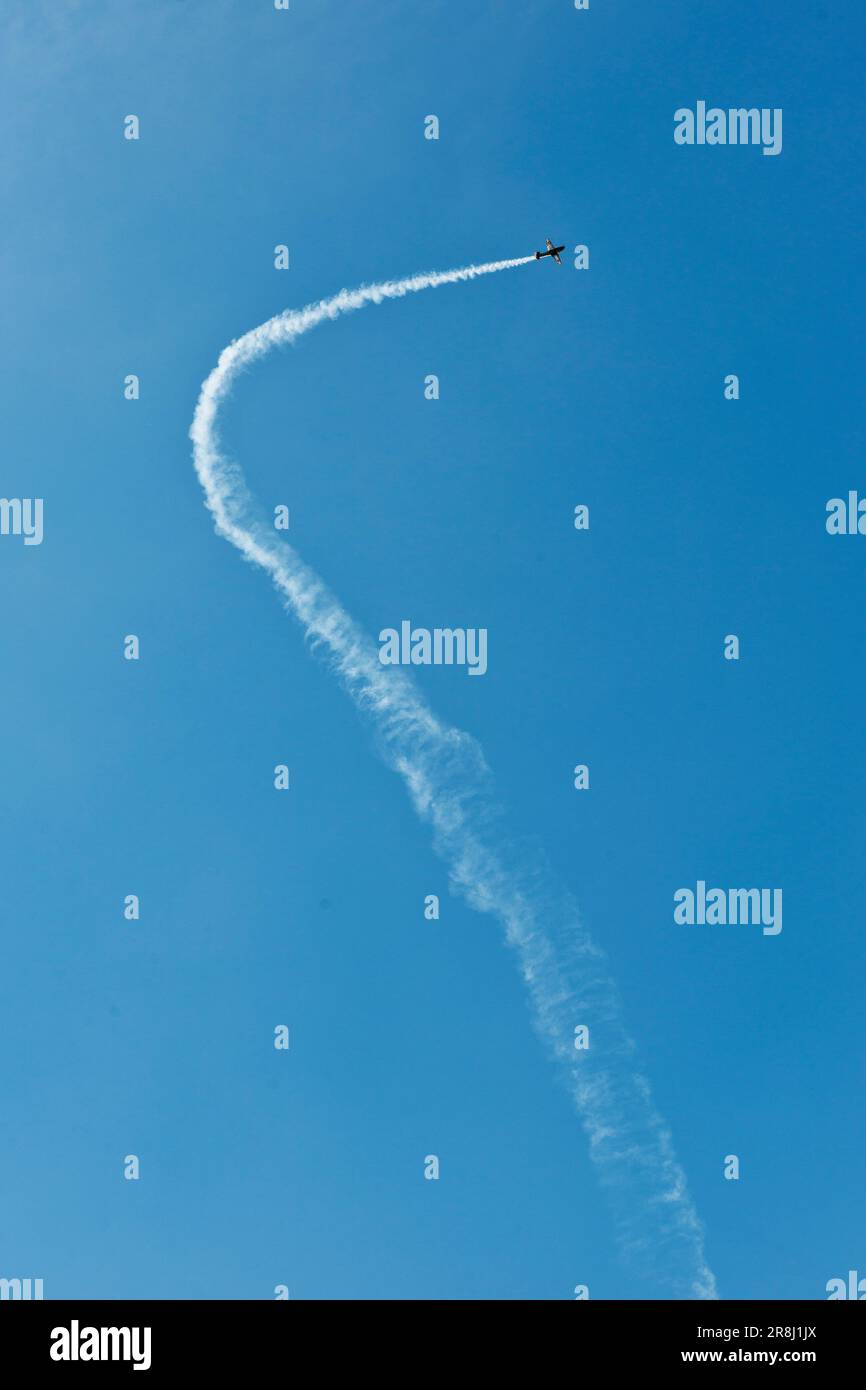 Pilatus. Airshow Cielo Aperto. Locarno. Die Schweiz Stockfoto