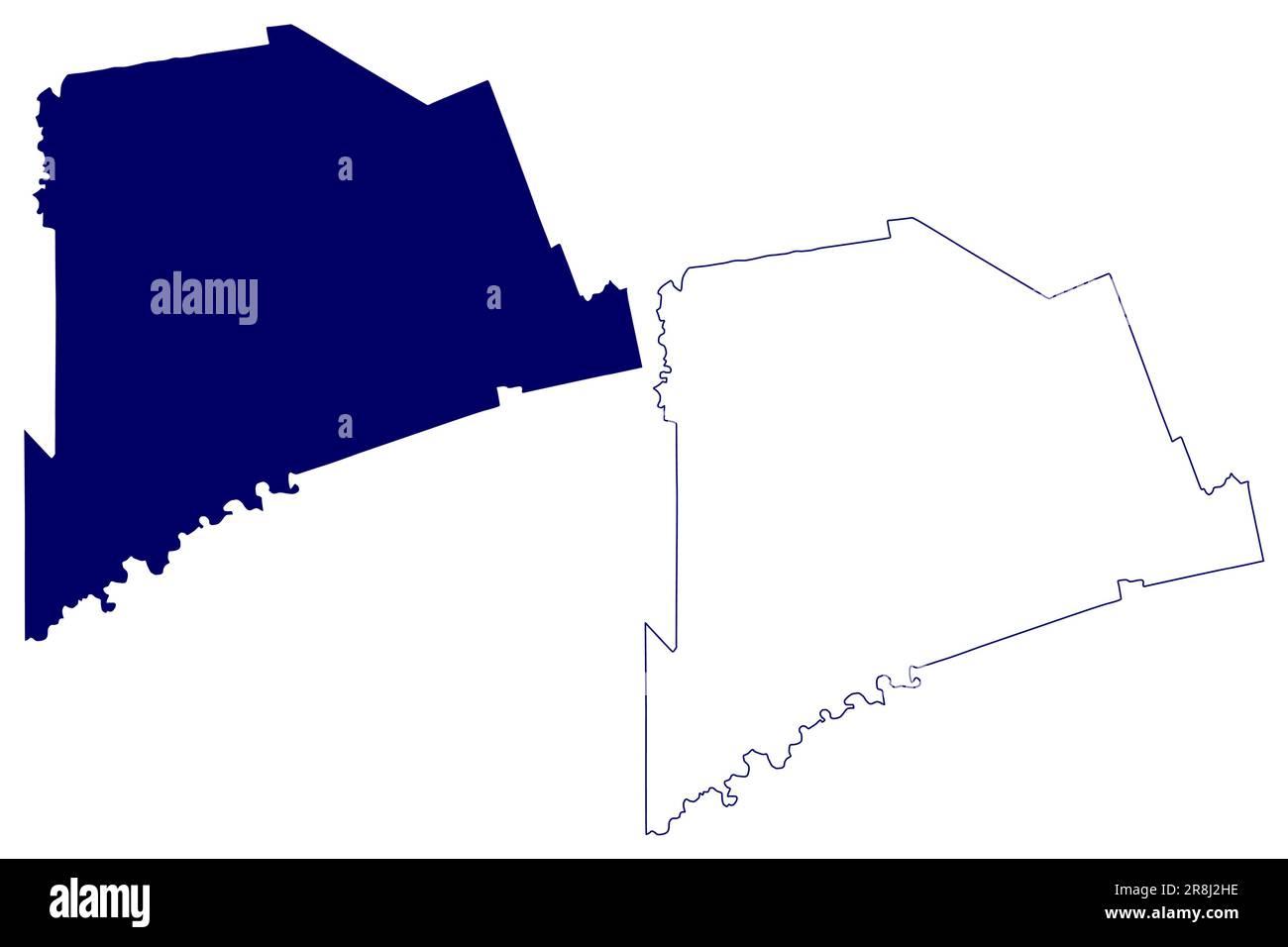 Middlesex County (Kanada, Ontario Province, Nordamerika) Karte Vektordarstellung, Scribble Sketch Northumberland Middlesex Karte Stock Vektor
