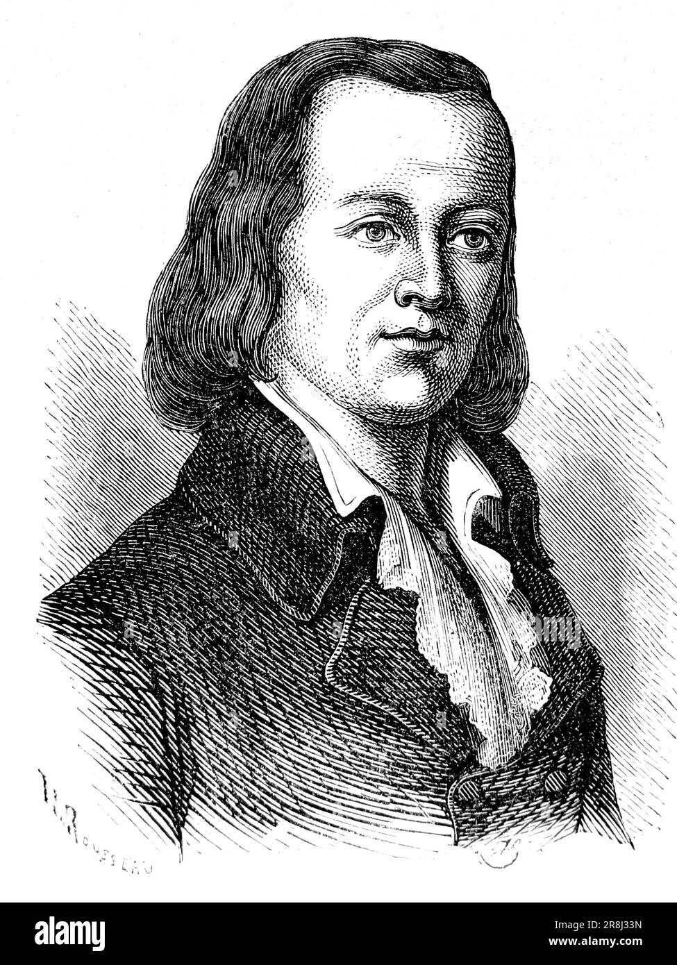 Claude Chappe (1763-1805) französischer Erfinder, der 1792 ein praktisches Semaphorsystem demonstrierte, das schließlich ganz Frankreich umfasste. Stockfoto