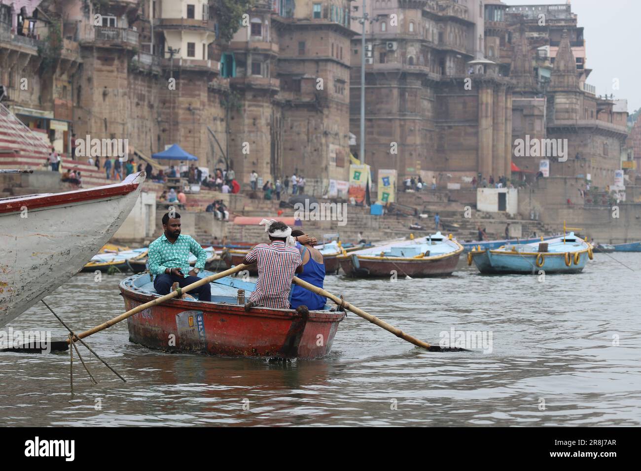 Varanasi - die heilige Stadt Indien Stockfoto