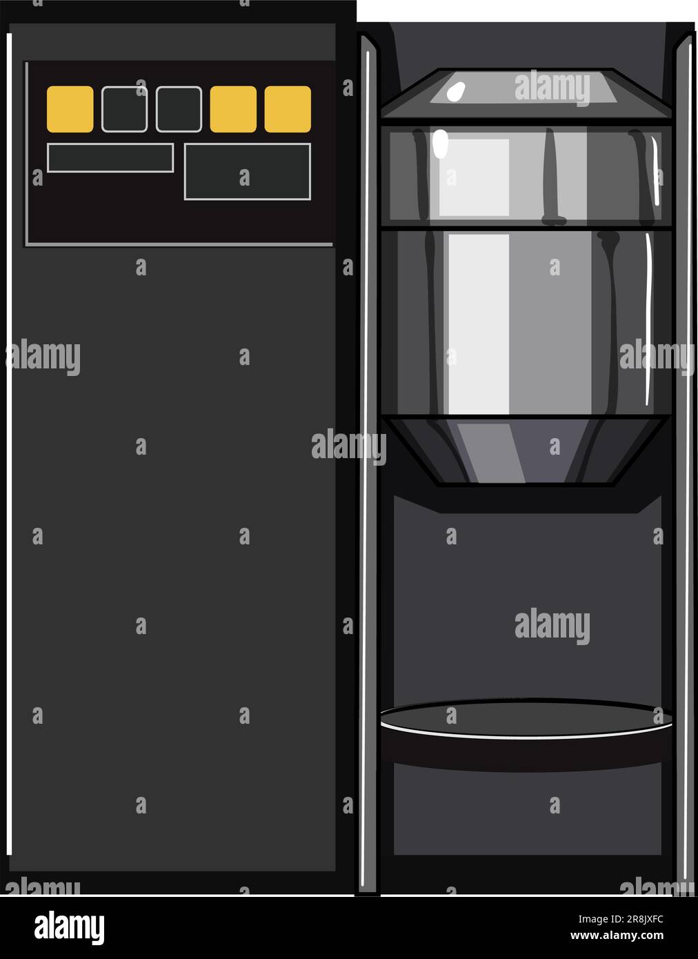 Abbildung einer Kaffeekapsel mit Cartoon-Vektorgrafiken Stock Vektor