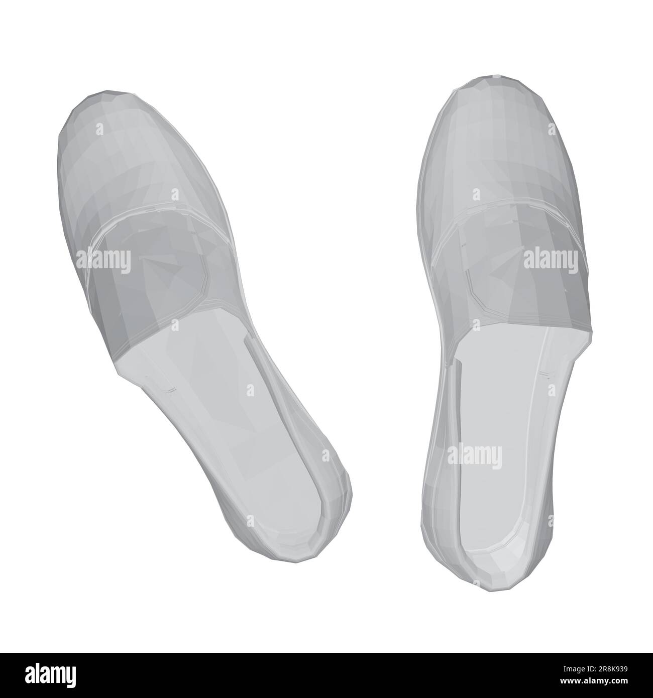 Männerschuh, graues vieleckiges Symbol. Ein Paar Männerschuhe, ein formelles Männerschuh-Piktogramm im polygonalen Stil für Web. Vektordarstellung. Design auf w Stock Vektor