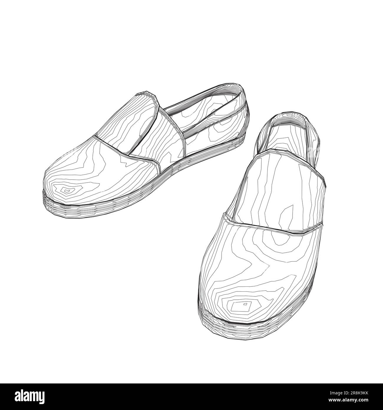 Symbol für die Männerschuhlinie. Ein Paar Männerschuhe, ein Piktogramm für das Netz für formelle Männerschuhe. Vektordarstellung. Design auf weißem Backgro Stock Vektor