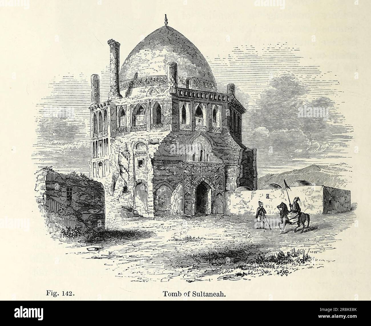 PERSIEN, Grab des Sultaneah aus dem Buch " Geschichte der Töpferei und des Porzellans, mittelalterlich und modern " von Joseph Marryat, veröffentlicht in London von John Murray, Albemarle Street 1857 Stockfoto