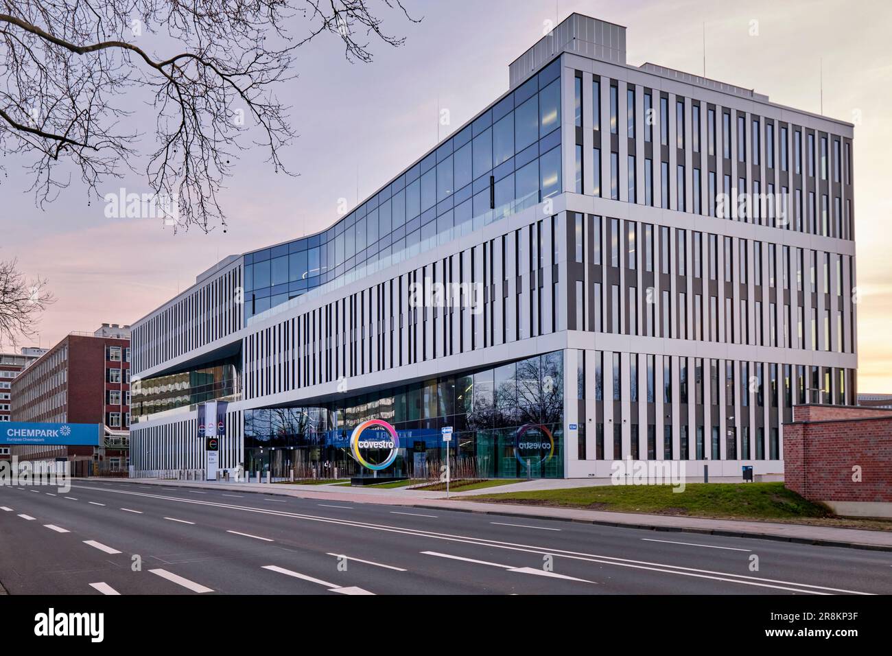 Covestro Hauptquartier in Leverkusen Stockfoto