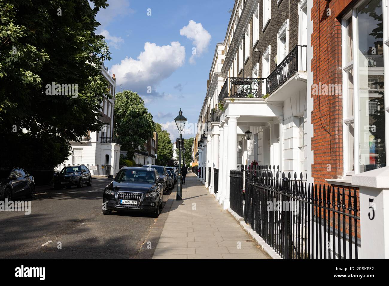 Thurloe Square, Royal Borough of Kensington and Chelsea, London SW7, England, Vereinigtes Königreich Stockfoto