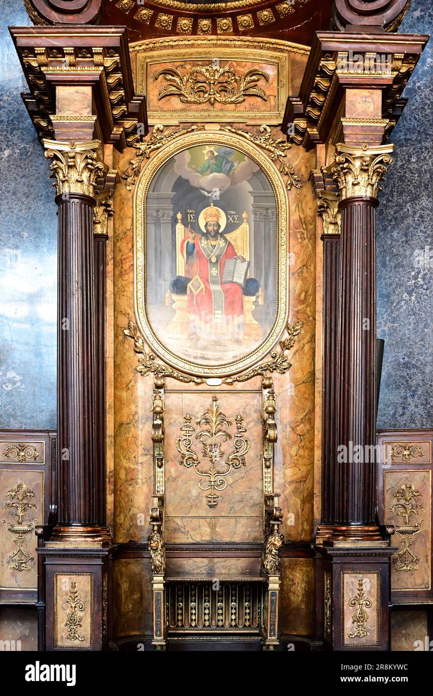 Wien, Österreich. Griechische Kirche der Heiligen Dreifaltigkeit Stockfoto
