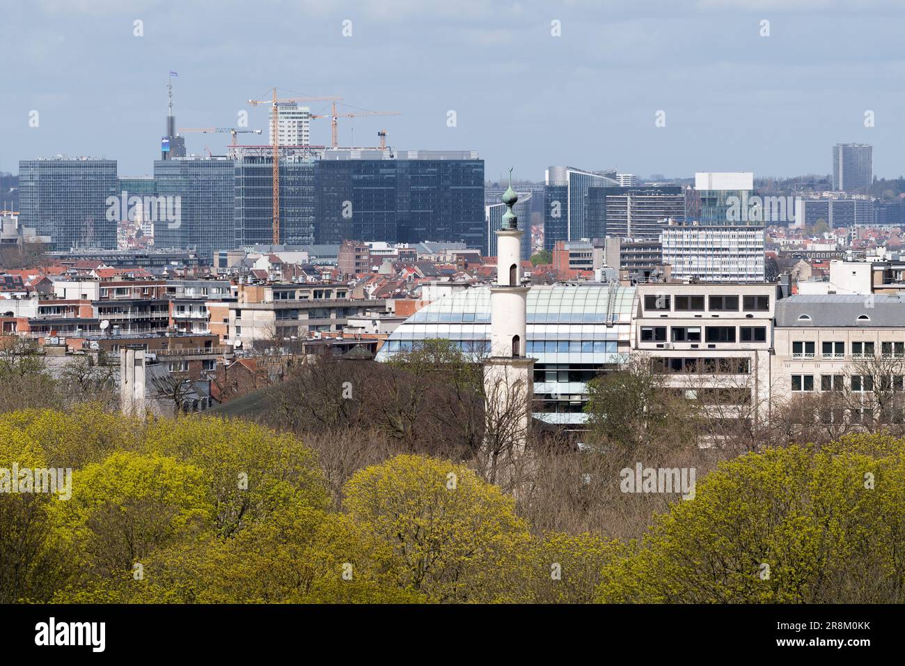 Grande Moskee de Bruxelle / Grote Moskee van Brussel (große Moschee von Brüssel) im Parc du Cinquantenaire / Jubelpark in Brüssel, Belgien © Wojciech Stockfoto