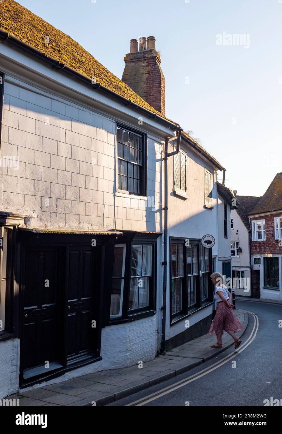 Rye East Sussex, England Großbritannien - Alte Häuser rund um das Stadtzentrum Stockfoto