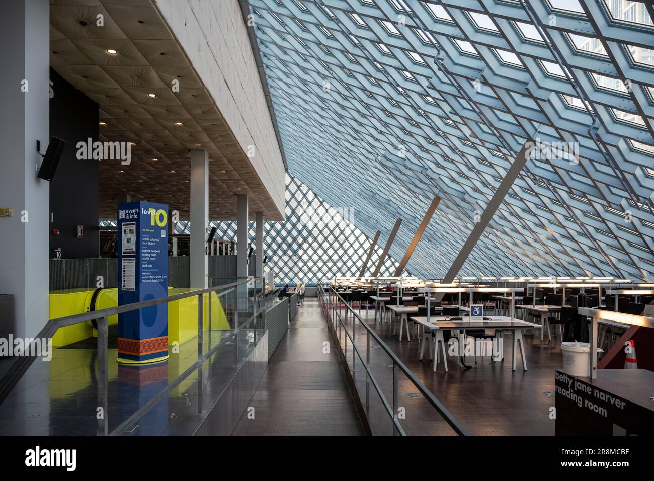 Seattle Central Library, entworfen von Oma Stockfoto