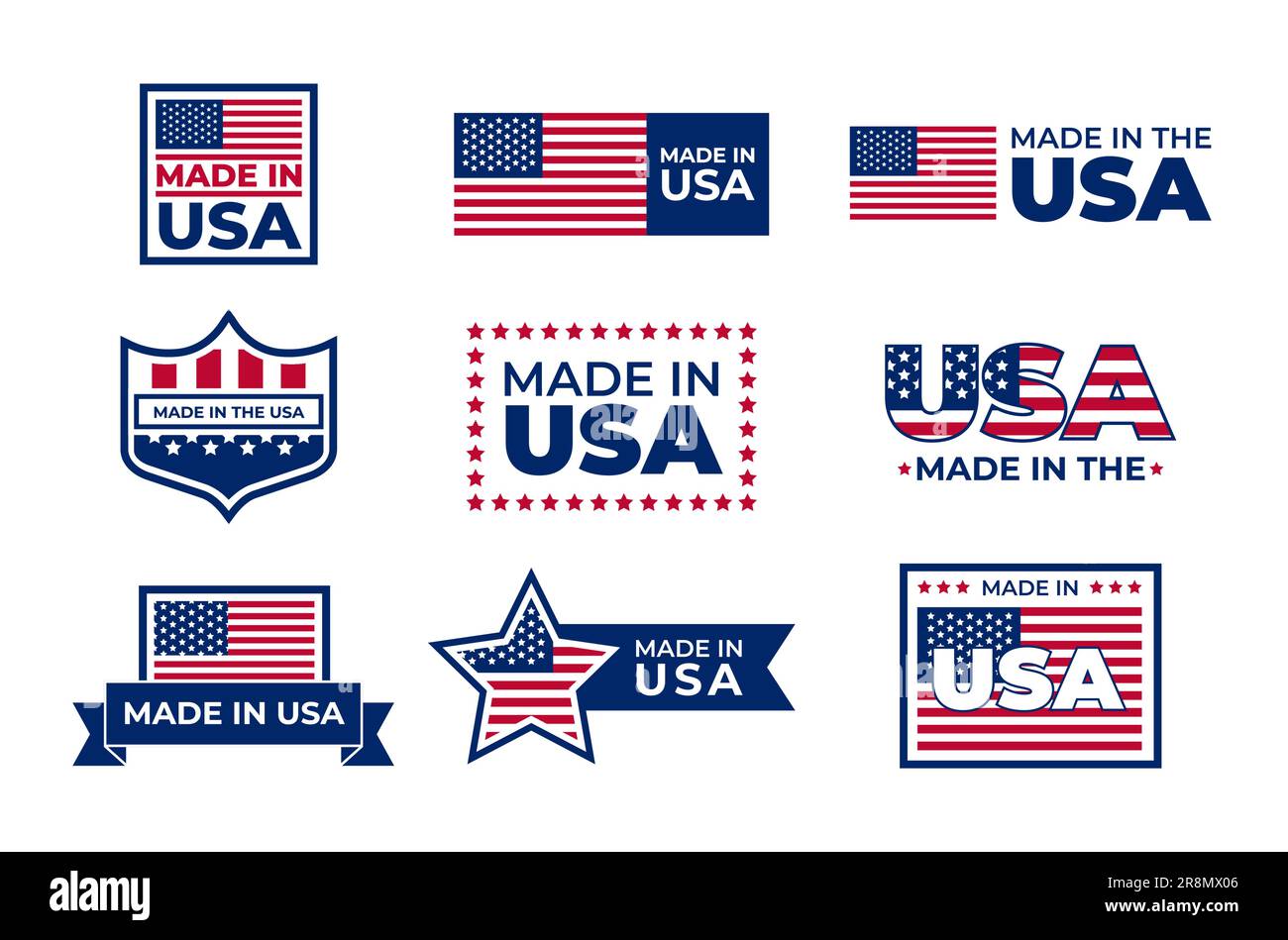 „Made in USA“-Abzeichen Stock Vektor