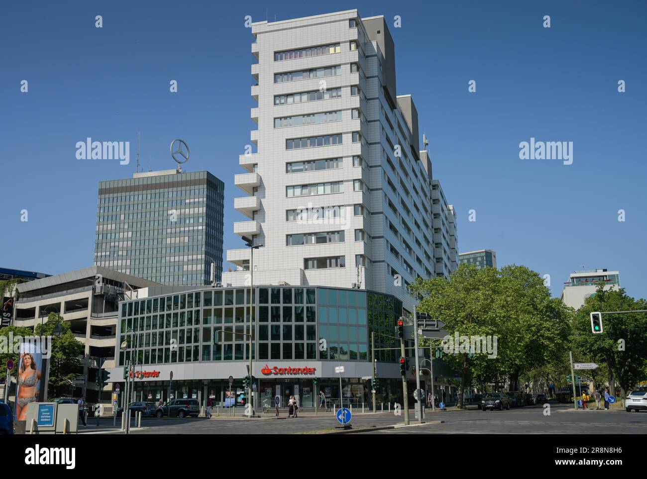Eden Wohn- und Bürogebäude, Budapester Straße, Charlottenburg, Berlin, Deutschland Stockfoto