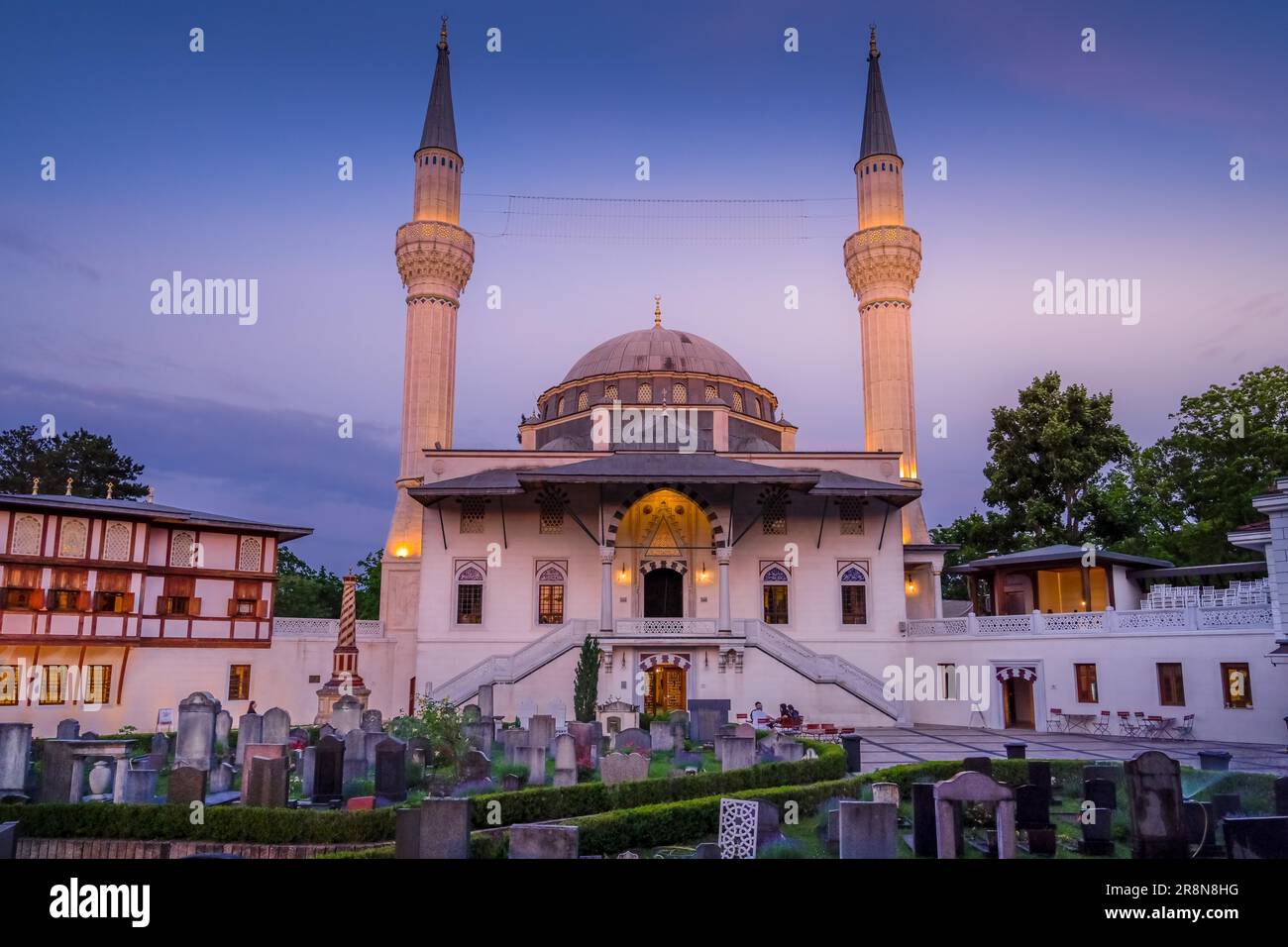 Sehitlik Moschee, Columbiadamm, Tempelhof, Tempelhof-Schöneberg, Berlin, Deutschland Stockfoto