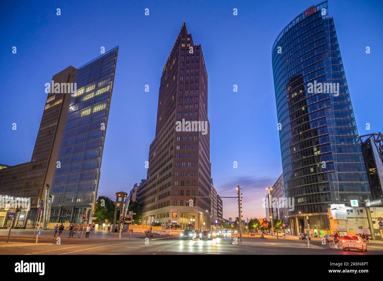 Wolkenkratzer, Potsdamer Platz, Tiergarten, Mitte, Berlin, Deutschland Stockfoto