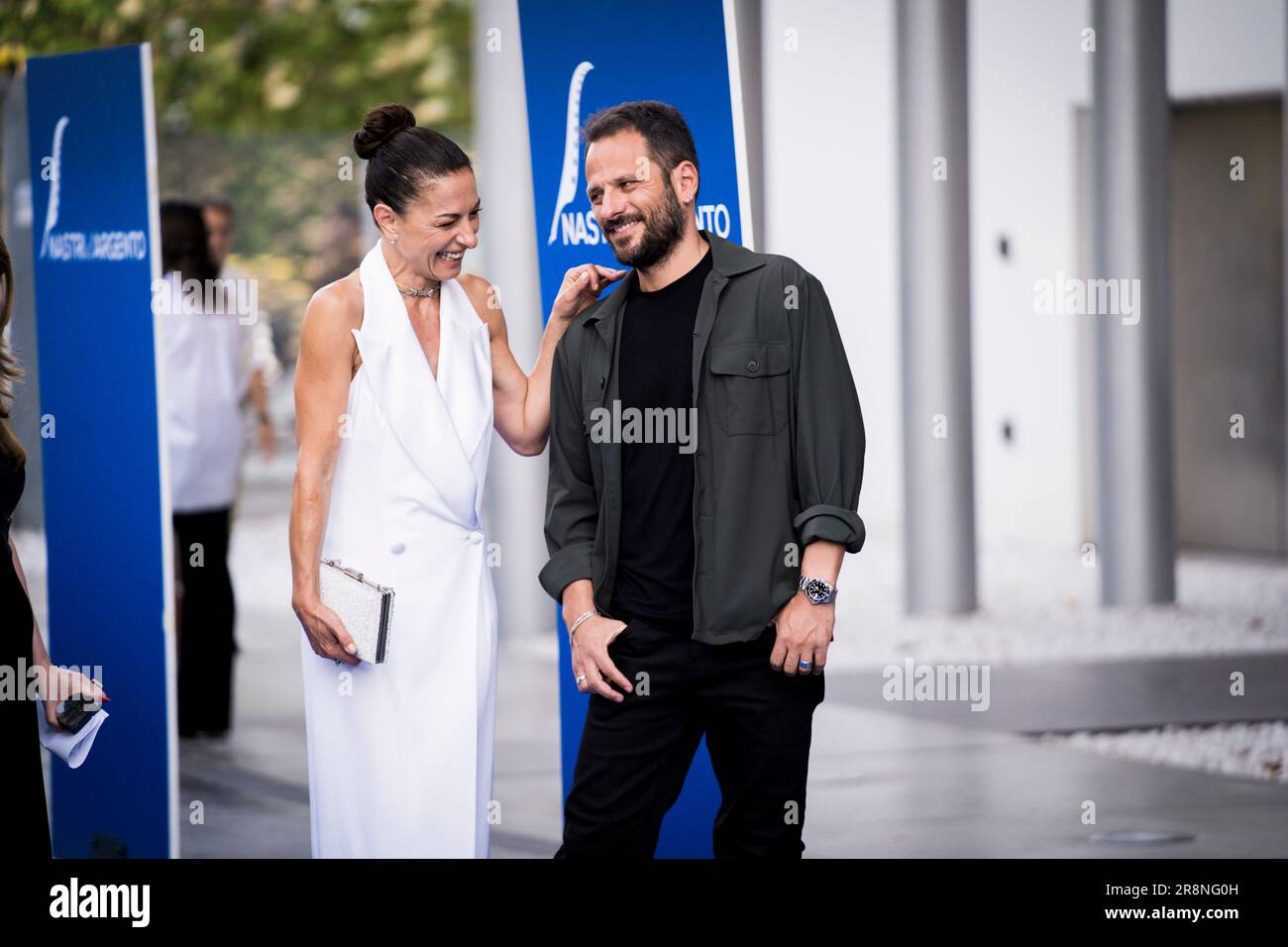 MAXXI, Rom, Italien, 20. Juni 2023, die Kandidaten von Nastri D'Argento nehmen an der Fotokonferenz im Maxxi-Museum Teil (Foto: Giovanna Onofri) Stockfoto