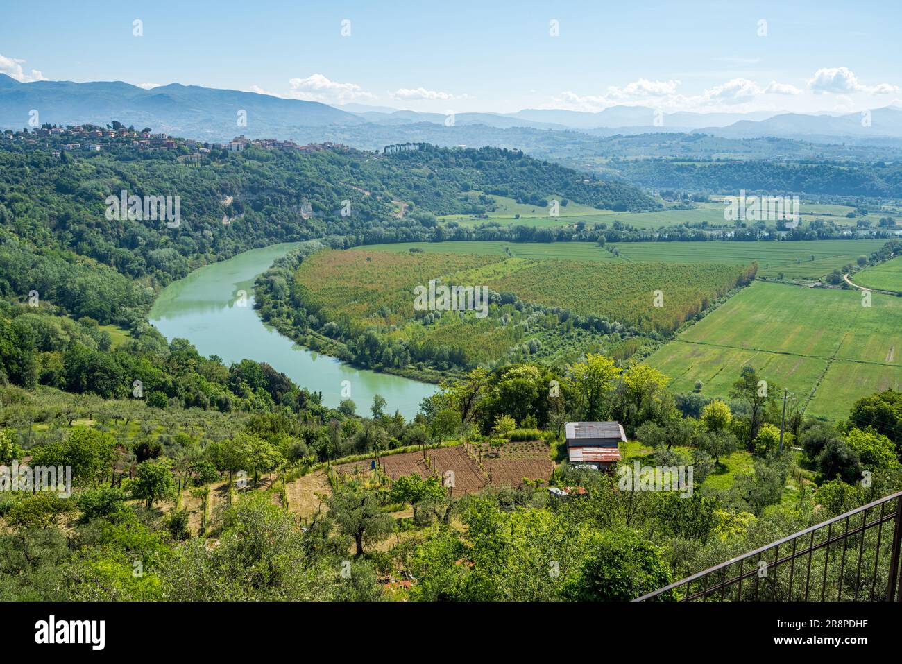 Malerischer Anblick im wunderschönen Dorf Nazzano, Provinz Rom, Latium, Italien. Stockfoto