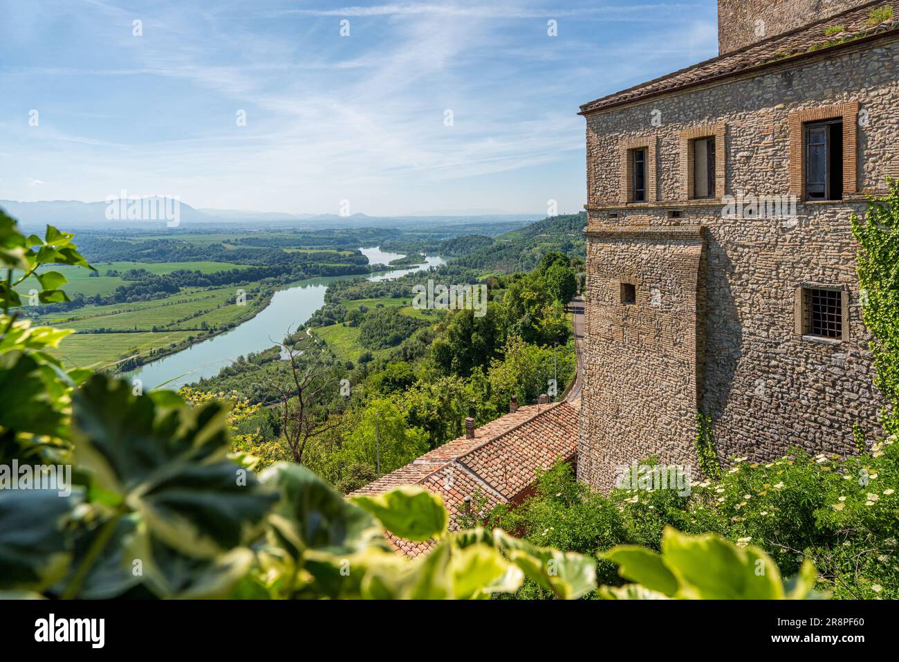 Malerischer Anblick im wunderschönen Dorf Nazzano, Provinz Rom, Latium, Italien. Stockfoto