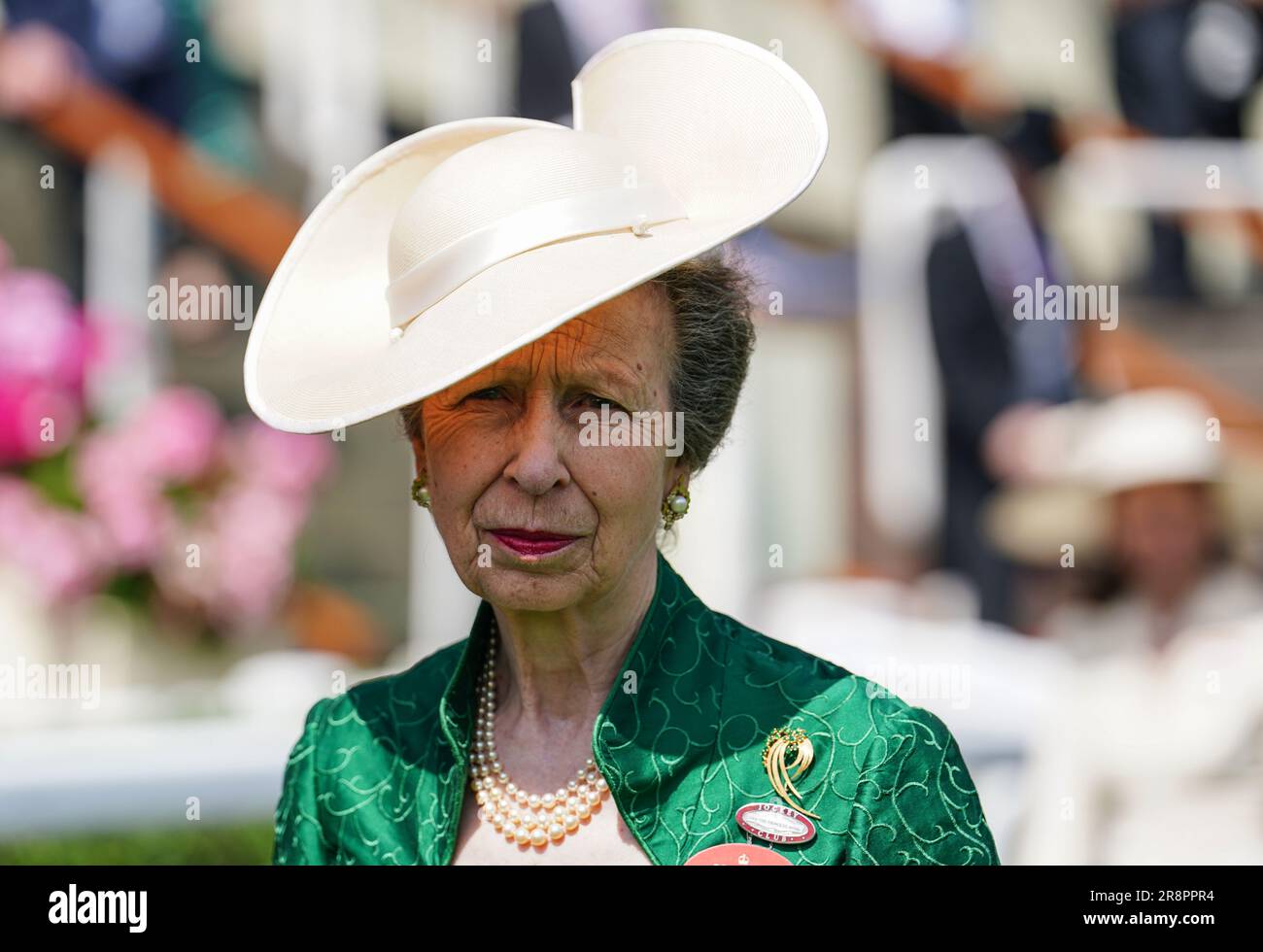 Prinzessin Royal am dritten Tag des Royal Ascot auf der Ascot Rennbahn, Berkshire. Foto: Donnerstag, 22. Juni 2023. Stockfoto